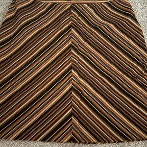 Ann Taylor Multicolor Striped Pencil Skirt